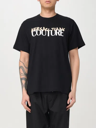 VERSACE JEANS COUTURE T-SHIRT VERSACE JEANS COUTURE MEN COLOR BLACK,G53281002