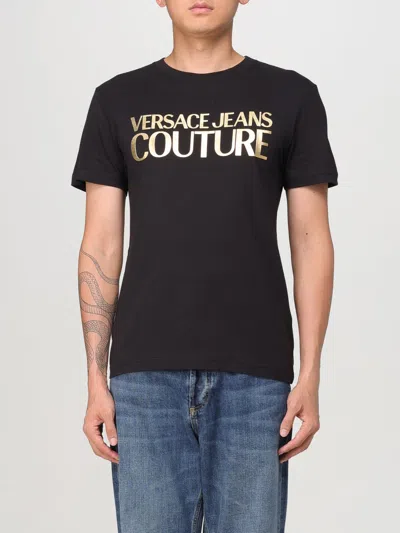 VERSACE JEANS COUTURE T-SHIRT VERSACE JEANS COUTURE MEN COLOR BLACK,F96896002