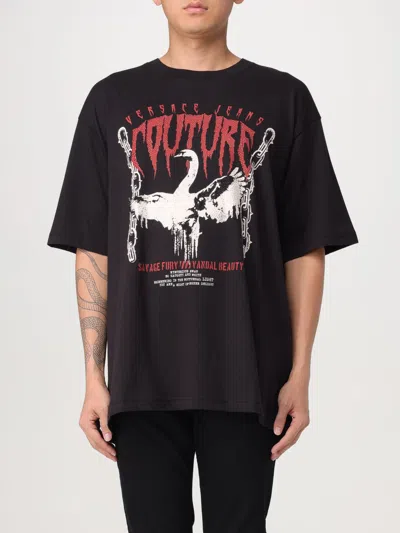 Versace Jeans Couture T-shirt  Men Color Black In Schwarz