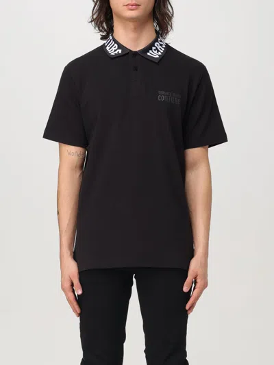 VERSACE JEANS COUTURE POLO SHIRT VERSACE JEANS COUTURE MEN COLOR BLACK,G19402002