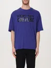 VERSACE JEANS COUTURE T-SHIRT VERSACE JEANS COUTURE MEN COLOR BLUE,G01630009
