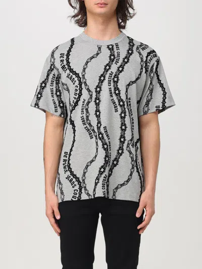 VERSACE JEANS COUTURE T-SHIRT VERSACE JEANS COUTURE MEN COLOR GREY,G01832020