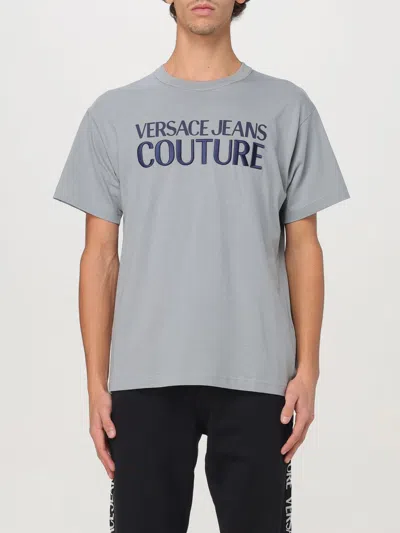 VERSACE JEANS COUTURE T-SHIRT VERSACE JEANS COUTURE MEN COLOR GREY,G30669020