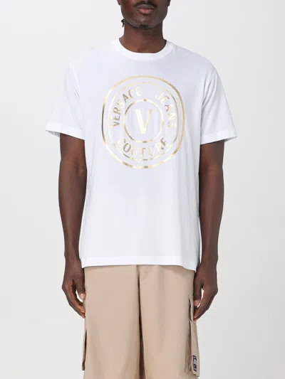 VERSACE JEANS COUTURE T-SHIRT VERSACE JEANS COUTURE MEN COLOR WHITE,G77464001