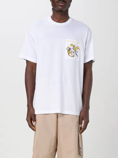 VERSACE JEANS COUTURE T-SHIRT VERSACE JEANS COUTURE MEN COLOR WHITE,G77411001