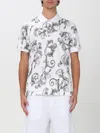 Versace Jeans Couture Barocco-print Polo Shirt In White