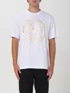 Versace Jeans Couture Logo-print Cotton T-shirt In Weiss