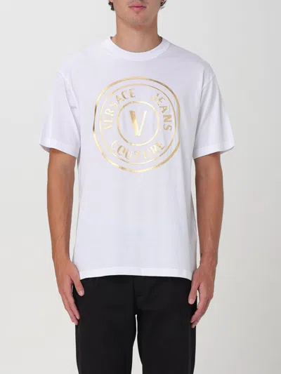 VERSACE JEANS COUTURE T-SHIRT VERSACE JEANS COUTURE MEN COLOR WHITE,F93291001