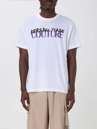 VERSACE JEANS COUTURE T-SHIRT VERSACE JEANS COUTURE MEN COLOR WHITE,G53281001