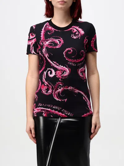 VERSACE JEANS COUTURE T-SHIRT VERSACE JEANS COUTURE WOMAN COLOR BLACK 1,F76519214