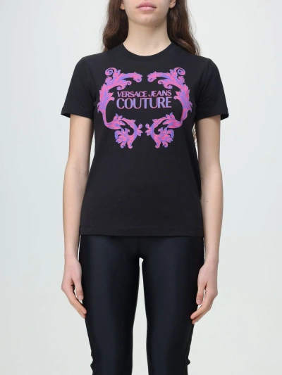 Versace Jeans Couture T-shirt  Woman Color Black In Black
