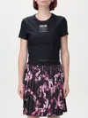 Versace Jeans Couture Black & Pink Chromo Couture Logo T-shirt In Black