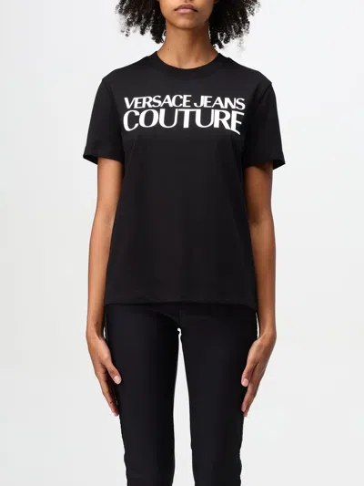Versace Jeans Couture T-shirt  Woman Color Black In Schwarz