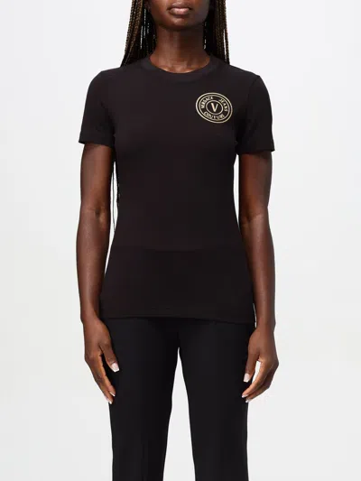 Versace Jeans Couture T-shirt  Woman Color Black In Schwarz