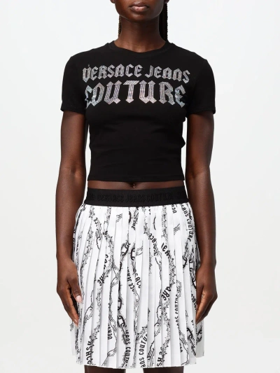 Versace Jeans Couture T-shirt  Woman Color Black In Schwarz
