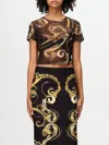 Versace Jeans Couture T-shirt  Woman Color Black In Schwarz