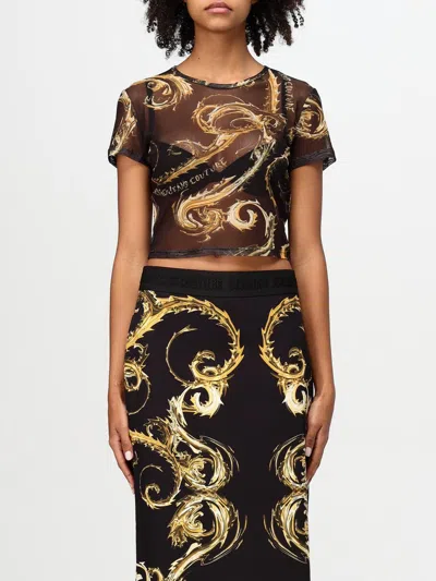 Versace Jeans Couture T-shirt  Woman Color Black In Schwarz