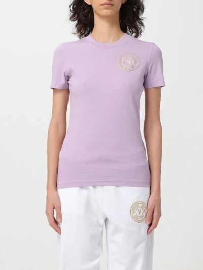 Versace Jeans Couture T-shirt  Woman Color Violet In Violet