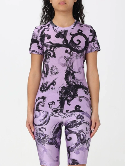 Versace Jeans Couture T-shirt  Woman Color Violet In Violet
