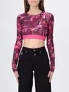 Versace Jeans Couture T-shirt  Woman Color Violet In Purple