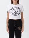 Versace Jeans Couture Circular Logo-plaque T-shirt In Multi