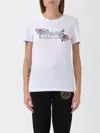 Versace Jeans Couture Floral-butterfly Print T-shirt In White