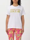 VERSACE JEANS COUTURE T-SHIRT VERSACE JEANS COUTURE WOMAN COLOR WHITE,F30216001