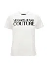 Versace Jeans Couture Logo Front Crewneck Tee In White