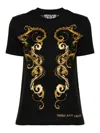 Versace Jeans Couture T-shirt With Chromo Couture Print In Black