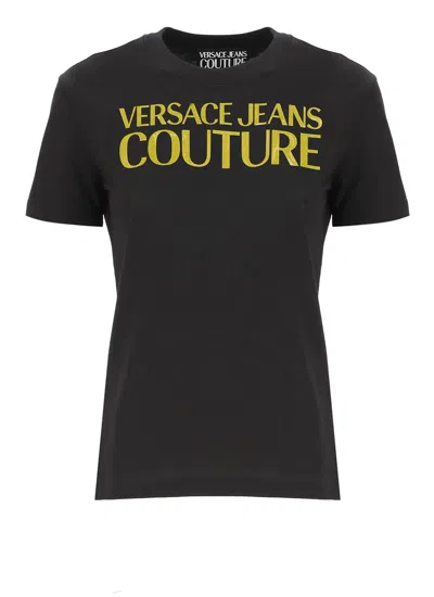 Versace Jeans Couture Woman T-shirt Black Size Xs Cotton