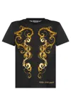 Versace Jeans Couture T-shirt With Chromo Couture Print In Black