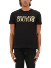 Shop Versace Jeans Couture T-shirt With Logo In Black