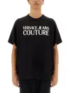 Versace Jeans Couture T-shirt With Logo In Black