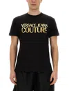 Versace Jeans Couture Men's Institutional Logo T-shirt In Black