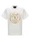 Versace Jeans Couture Logo-print Cotton T-shirt In White