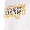 Versace Jeans Couture Logo-print Cotton Sweatshirt In White