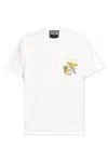 Versace Jeans Couture White Cotton T-shirt In White