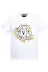 Versace Jeans Couture Logo-print T-shirt In Black