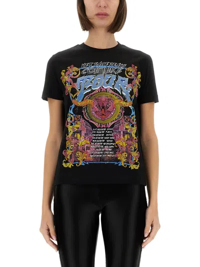 VERSACE JEANS COUTURE T-SHIRT WITH PRINT