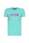 Versace Jeans Couture Women's Logo T-shirt In Blue