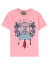 Versace Jeans Couture T-shirt With Print In Pink