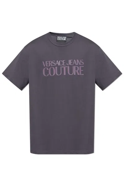 VERSACE JEANS COUTURE VERSACE JEANS COUTURE T-SHIRT WITH PRINTED LOGO