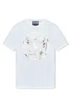 Versace Jeans Couture Logo-print Cotton T-shirt In White