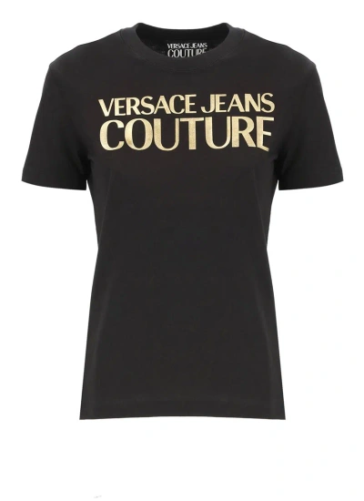 VERSACE JEANS COUTURE VERSACE JEANS COUTURE T-SHIRTS AND POLOS BLACK