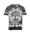 Versace Jeans Couture Graphic Animal Print Crew Neck T-shirt In Black