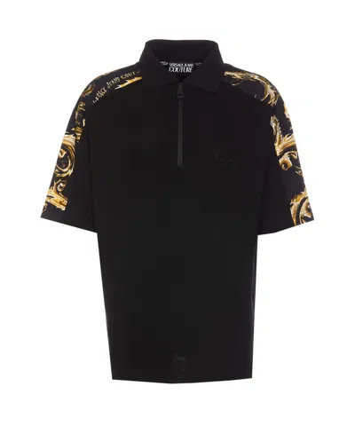 Versace Jeans Couture T-shirts And Polos In Negro