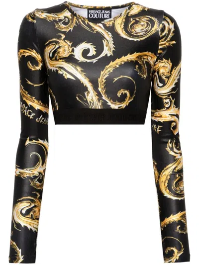 Versace Jeans Couture T-shirts And Polos In Black