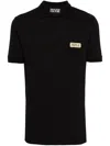 Versace Jeans Couture 范思哲2024秋季纯色金标百搭商务休闲气质男式polo衫 In Black