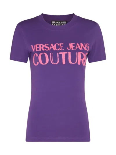 Versace Jeans Couture T-shirts And Polos In Purple