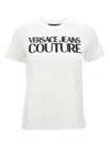 Versace Jeans Couture Logo Front Crewneck Tee In White